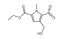 ethyl 4-(hydroxymethyl)-1-methyl-5-nitropyrrole-2-carboxylate Structure
