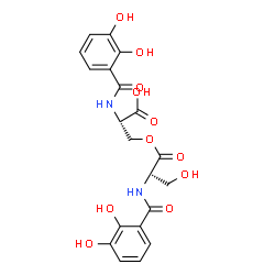 N,N'-bis(2,3-Dihydroxybenzoyl)-O-L-seryl-L-serine结构式
