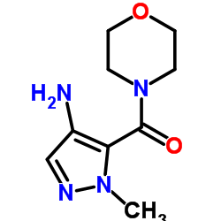 (4-AMINO-2-METHYL-2H-PYRAZOL-3-YL)-MORPHOLIN-4-YL-METHANONE structure