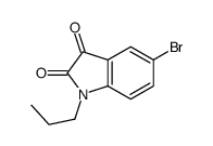 5-bromo-1-propylindole-2,3-dione Structure