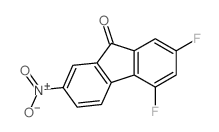 9H-Fluoren-9-one,2,4-difluoro-7-nitro- Structure