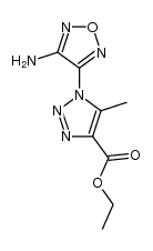 ETHYL 1-(4-AMINO-1,2,5-OXADIAZOL-3-YL)-5-METHYL-1H-1,2,3-TRIAZOLE-4-CARBOXYLATE结构式