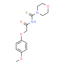 2-(4-methoxyphenoxy)-N-(morpholine-4-carbonothioyl)acetamide Structure