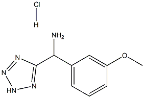 (3-Methoxyphenyl)(2H-tetrazol-5-yl)methanamine hydrochloride Structure