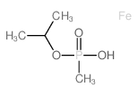 Phosphonic acid, methyl-, monoisopropylester, iron(2+) salt (8CI) Structure