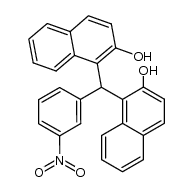 bis-(2-hydroxy-[1]naphthyl)-(3-nitro-phenyl)-methane Structure