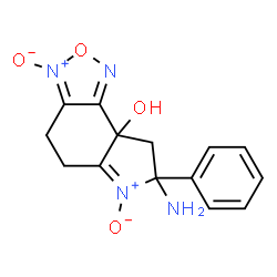8aH-Pyrrolo[3,2-e]-2,1,3-benzoxadiazol-8a-ol,7-amino-4,5,7,8-tetrahydro-7-phenyl-,3,6-dioxide(9CI) structure