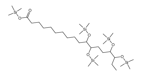 11,12,15,16-Tetrakis[(trimethylsilyl)oxy]octadecanoic acid (trimethylsilyl) ester Structure