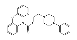 S-[2-(4-phenylpiperazin-1-yl)ethyl] pyrido[3,2-b][1,4]benzothiazine-10-carbothioate结构式