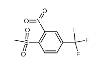 methyl-(2-nitro-4-trifluoromethyl-phenyl)-sulfone结构式