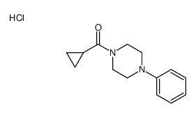 1-Cyclopropylcarbonyl-4-phenylpiperazine hydrochloride structure