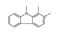 1,2,9-trimethylpyrido[3,4-b]indol-2-ium Structure