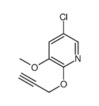 5-chloro-3-methoxy-2-prop-2-ynoxypyridine结构式
