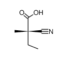 (S)-2-cyano-2-methylbutanoic acid Structure