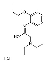 diethyl-[2-oxo-2-(2-propoxyanilino)ethyl]azanium,chloride Structure