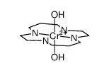 trans-Cr(1,4,8,11-tetraza-cyclotetradecane)(H2O)(OH)(2+)结构式