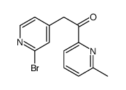 2-(2-Bromo-4-pyridinyl)-1-(6-methyl-2-pyridinyl)ethanone Structure