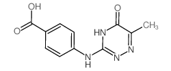 4-[(6-methyl-5-oxo-2H-1,2,4-triazin-3-yl)amino]benzoic acid Structure