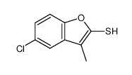 5-chloro-2-mercapto-3-methylbenzofuran结构式