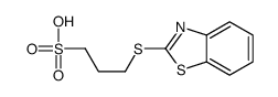 3-(1,3-benzothiazol-2-ylsulfanyl)propane-1-sulfonic acid结构式