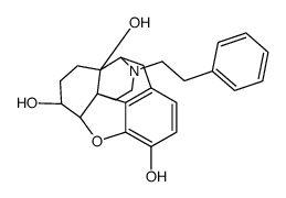 (4R,4aS,7S,7aR,12bS)-3-(2-phenylethyl)-1,2,4,5,6,7,7a,13-octahydro-4,12-methanobenzofuro[3,2-e]isoquinoline-4a,7,9-triol结构式