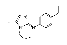 N-(4-ethylphenyl)-4-methyl-3-propyl-1,3-thiazol-2-imine结构式