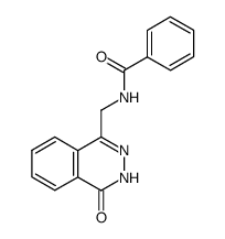 4-(benzoylamino-methyl)-2H-phthalazin-1-one Structure