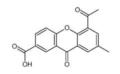 5-acetyl-7-methyl-9-oxoxanthene-2-carboxylic acid结构式