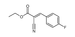 ethyl 2-cyano-3-(4-fluorophenyl)prop-2-enecarboxylate结构式