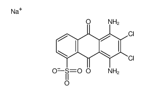 sodium,5,8-diamino-6,7-dichloro-9,10-dioxoanthracene-1-sulfonate Structure