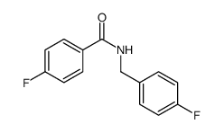 4-Fluoro-N-(4-fluorobenzyl)benzamide结构式
