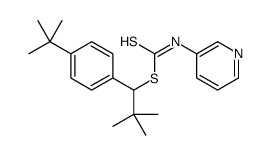 1,1-Dimethylethyl (4-(1,1-dimethylethyl)phenyl)methyl-3-pyridinylcarbonimidodithioate structure