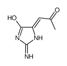 4H-Imidazol-4-one, 2-amino-1,5-dihydro-5-(2-oxopropylidene)- (9CI) picture