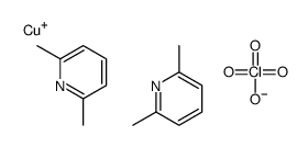 copper(1+),2,6-dimethylpyridine,perchlorate Structure