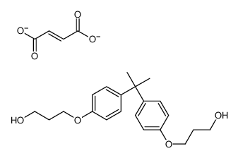 but-2-enedioic acid: 3-[4-[2-[4-(3-hydroxypropoxy)phenyl]propan-2-yl]p henoxy]propan-1-ol结构式