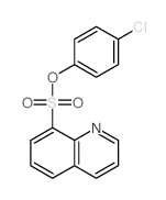 8-(4-chlorophenoxy)sulfonylquinoline Structure