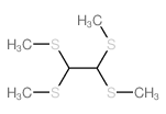 1,1,2,2-tetrakis(methylsulfanyl)ethane结构式