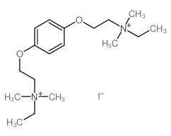 Ammonium,[p-phenylenebis(oxyethylene)]bis[ethyldimethyl-, diiodide (8CI)结构式