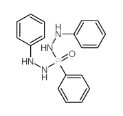 2-phenyl-1-[phenyl-(2-phenylhydrazinyl)phosphoryl]hydrazine structure