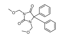 1,3-Bis(methoxymethyl)-5,5-diphenylhydantoin structure