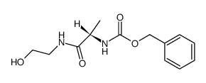 N-benzyloxycarbonyl-L-alanylaminoethanol结构式