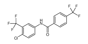 N-[4-chloro-3-(trifluoromethyl)phenyl]-4-(trifluoromethyl)benzamide结构式