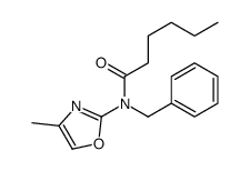 N-benzyl-N-(4-methyl-1,3-oxazol-2-yl)hexanamide结构式