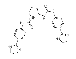 Urea,1,1'-tetramethylenebis[3-(p-2-imidazolin-2-ylphenyl)-, dihydrochloride(7CI,8CI) structure