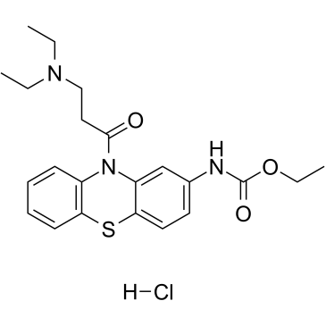 Ethacizine hydrochloride structure