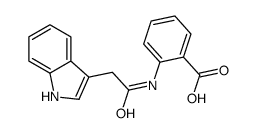 2-[[2-(1H-indol-3-yl)acetyl]amino]benzoic acid Structure