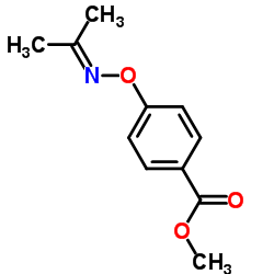 Methyl 4-[(isopropylideneamino)oxy]benzoate结构式