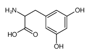 2-amino-3-(3,5-dihydroxyphenyl)propanoic acid结构式