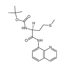 N-(tert-butoxycarbonyl)-L-methionine-N'-8-quinolylamide Structure