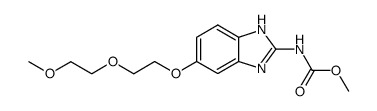 {5-[2-(2-methoxy-ethoxy)-ethoxy]-1(3)H-benzoimidazol-2-yl}-carbamic acid methyl ester结构式